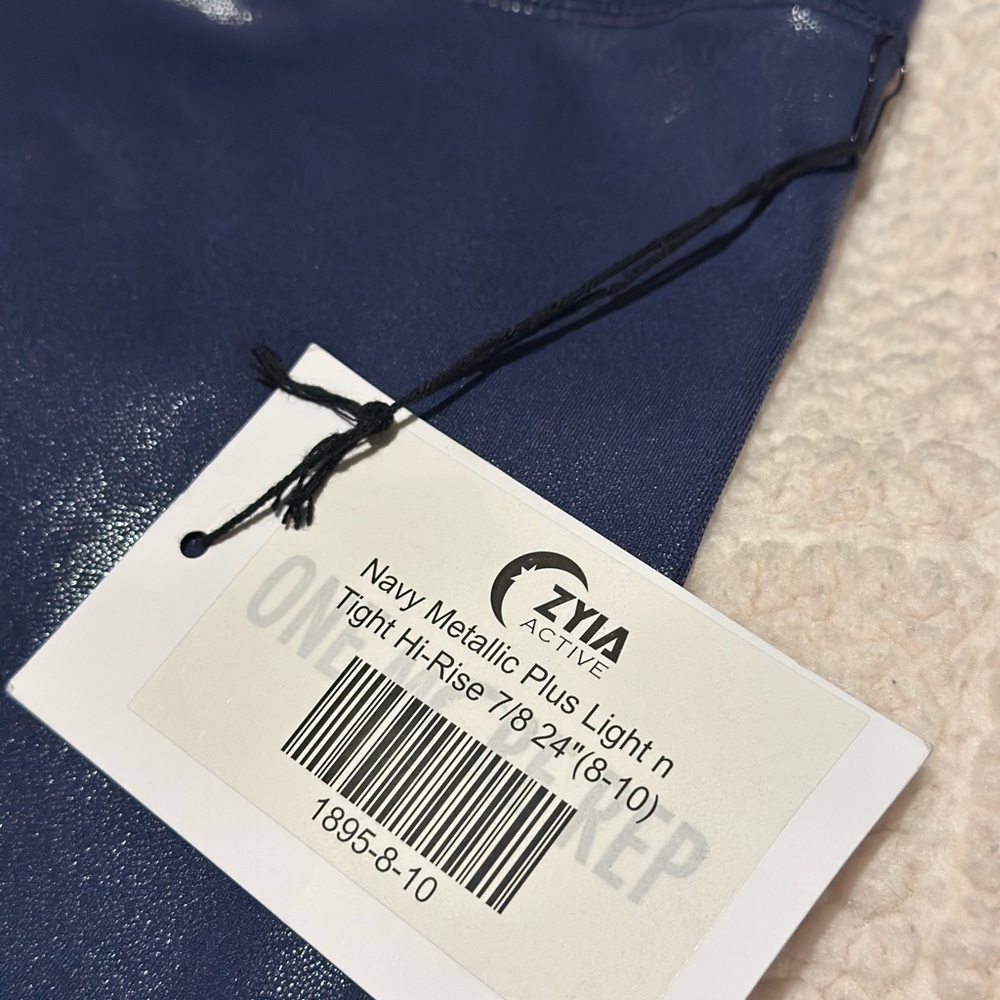 ZYIA Shimmering Navy Leggings